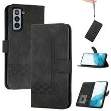 Load image into Gallery viewer, Cubic Skin Feel Flip Leather Phone Case, For Samsung Galaxy S20 FE, For Samsung Galaxy S20+, For Samsung Galaxy S20 Ultra, For Samsung Galaxy S21 5G, For Samsung Galaxy S21+ 5G, For Samsung Galaxy S21 FE 5G, For Samsung Galaxy S21 Ultra 5G             ...