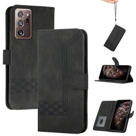 Cubic Skin Feel Flip Leather Phone Case, For Samsung Galaxy S22 Ultra 5G, For Samsung Galaxy Xcover 4, For Samsung Galaxy Xcover 5