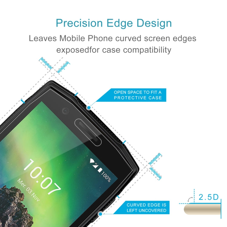 10 PCS 0.26mm 9H 2.5D Tempered Glass Film, For Crosscall Action X5 (10 PCS), For Doogee X93 (50 PCS)
