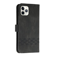 Load image into Gallery viewer, Cubic Skin Feel Flip Leather Phone Case, For iPhone 11 Pro Max, For iPhone X / XS, For iPhone XR, For iPhone XS Max, For iPhone SE 2022 / SE 2020 / 7 / 8, For iPhone 7 Plus / 8 Plus
