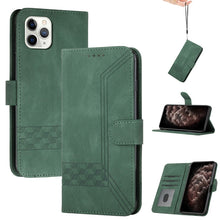 Load image into Gallery viewer, Cubic Skin Feel Flip Leather Phone Case, For iPhone 11 Pro Max, For iPhone X / XS, For iPhone XR, For iPhone XS Max, For iPhone SE 2022 / SE 2020 / 7 / 8, For iPhone 7 Plus / 8 Plus