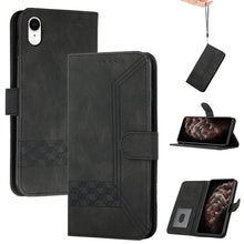 Load image into Gallery viewer, Cubic Skin Feel Flip Leather Phone Case, For iPhone 11 Pro Max, For iPhone X / XS, For iPhone XR, For iPhone XS Max, For iPhone SE 2022 / SE 2020 / 7 / 8, For iPhone 7 Plus / 8 Plus
