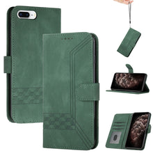 Load image into Gallery viewer, Cubic Skin Feel Flip Leather Phone Case, For iPhone 11 Pro Max, For iPhone X / XS, For iPhone XR, For iPhone XS Max, For iPhone SE 2022 / SE 2020 / 7 / 8, For iPhone 7 Plus / 8 Plus