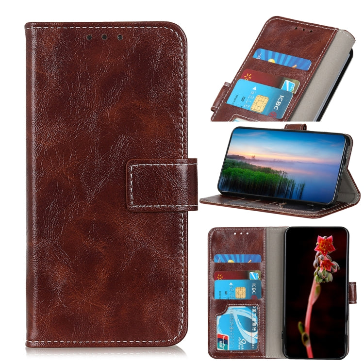 Retro Crazy Horse Texture Horizontal Flip Leather Phone Case, For Samsung Galaxy A03 166mm EU Version, For Samsung Galaxy A03 164mm Global Version, For Samsung Galaxy A13 4G