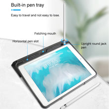Load image into Gallery viewer, Mutural Horizontal Flip PC + TPU + PU Leather Case with Holder &amp; Pen Slot, For iPad 10.2, For iPad 9.7, For iPad Pro 10.5