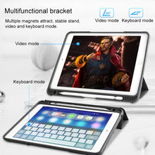 Load image into Gallery viewer, Mutural Horizontal Flip PC + TPU + PU Leather Case with Holder &amp; Pen Slot, For iPad 10.2, For iPad 9.7, For iPad Pro 10.5
