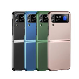 Plating Leather Phone Case, For Samsung Galaxy Z Flip3 5G, For Samsung Galaxy Z Fold3 5G