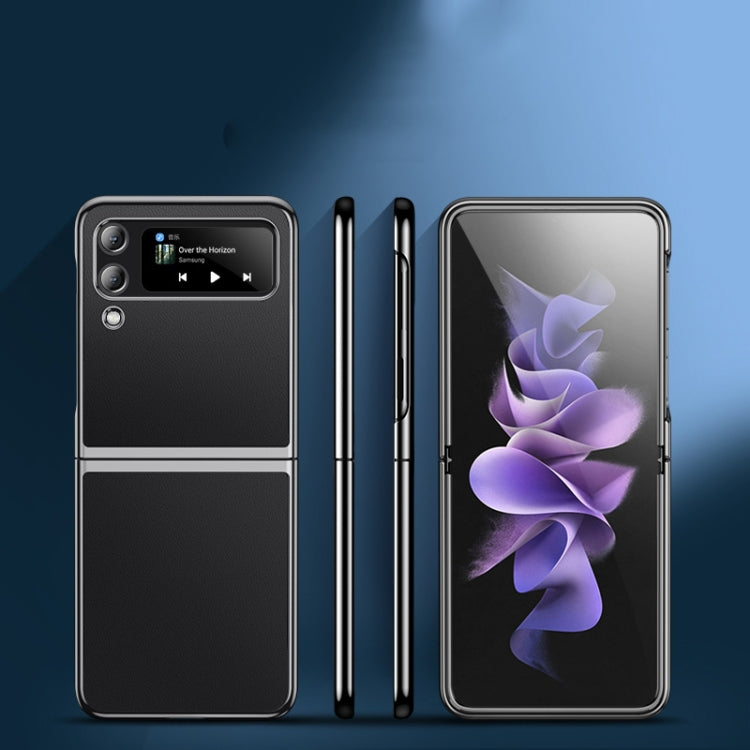 Plating Leather Phone Case, For Samsung Galaxy Z Flip3 5G, For Samsung Galaxy Z Fold3 5G