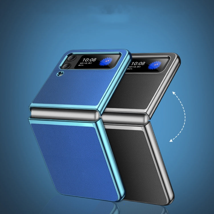 Plating Leather Phone Case, For Samsung Galaxy Z Flip3 5G, For Samsung Galaxy Z Fold3 5G