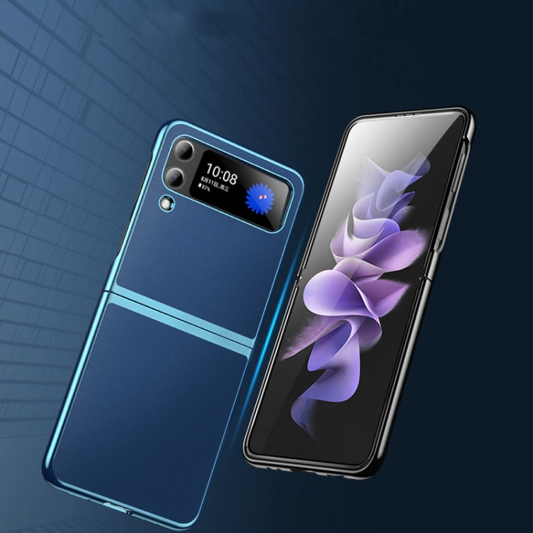 Plating Leather Phone Case, For Samsung Galaxy Z Flip3 5G, For Samsung Galaxy Z Fold3 5G