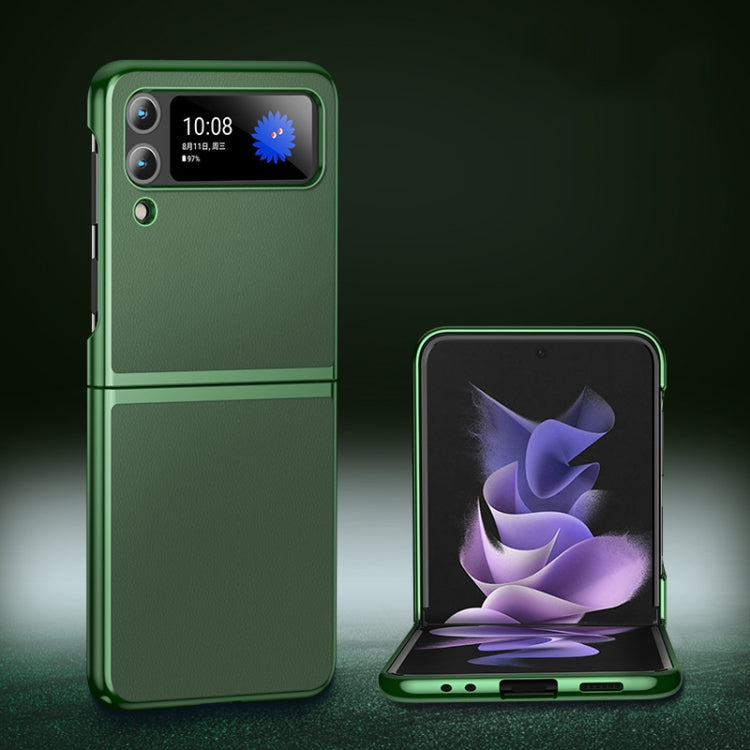Plating Leather Phone Case, For Samsung Galaxy Z Flip3 5G, For Samsung Galaxy Z Fold3 5G