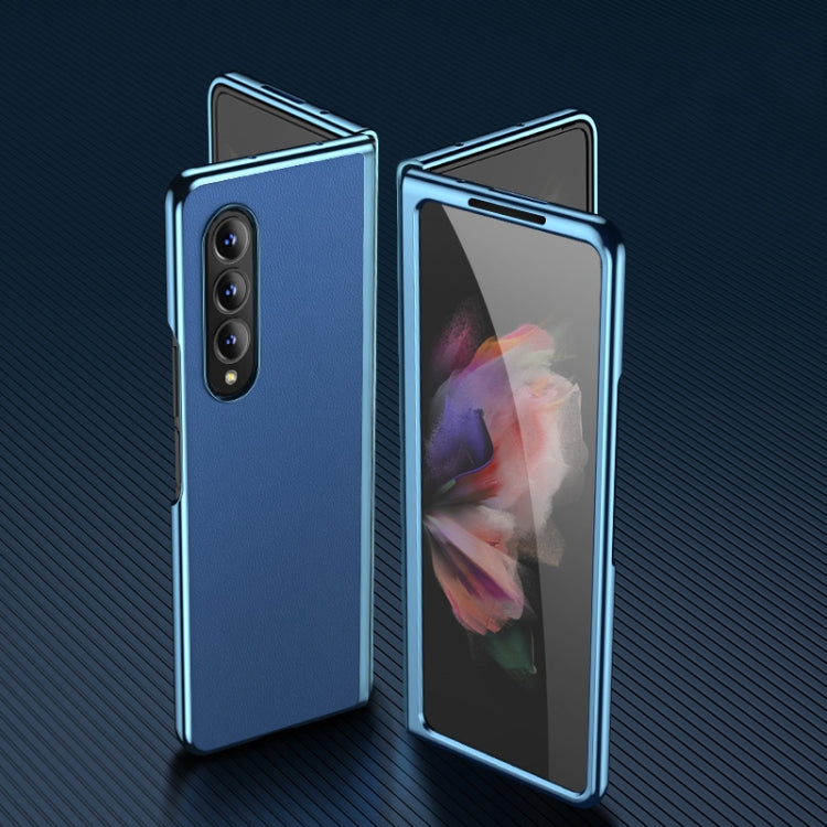 Plating Leather Phone Case, For Samsung Galaxy Z Flip3 5G, For Samsung Galaxy Z Fold3 5G