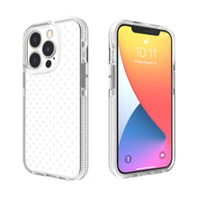 Load image into Gallery viewer, Grid Pattern Shockproof Transparent TPU Phone Case, For iPhone 13 Pro Max, For iPhone 13 Pro, For iPhone 13, For iPhone 13 mini