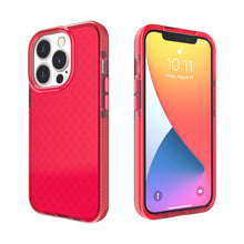 Load image into Gallery viewer, Grid Pattern Shockproof Transparent TPU Phone Case, For iPhone 13 Pro Max, For iPhone 13 Pro, For iPhone 13, For iPhone 13 mini