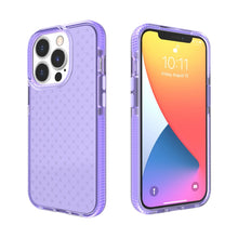 Load image into Gallery viewer, Grid Pattern Shockproof Transparent TPU Phone Case, For iPhone 13 Pro Max, For iPhone 13 Pro, For iPhone 13, For iPhone 13 mini