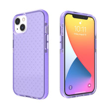 Load image into Gallery viewer, Grid Pattern Shockproof Transparent TPU Phone Case, For iPhone 13 Pro Max, For iPhone 13 Pro, For iPhone 13, For iPhone 13 mini