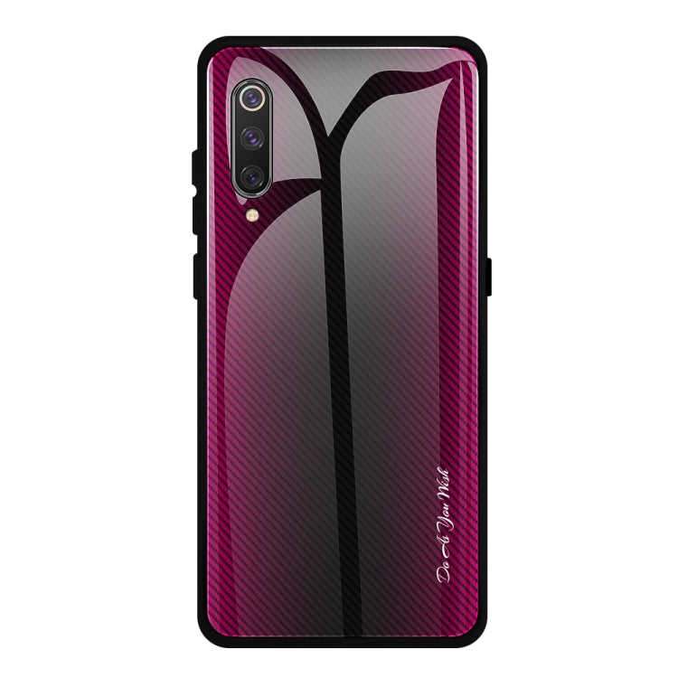 Texture Gradient Glass Protective Case, For Huawei Nova 5i Pro, For Xiaomi Redmi K20 / K20 Pro / 9T, For Xiaomi Redmi Note 7, For Xiaomi CC9 Pro, For Xiaomi 9 SE, For Xiaomi CC9 / A3 Lite