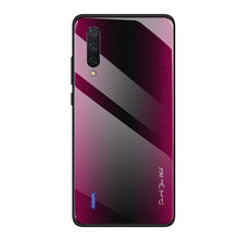 Load image into Gallery viewer, Texture Gradient Glass Protective Case, For Huawei Nova 5i Pro, For Xiaomi Redmi K20 / K20 Pro / 9T, For Xiaomi Redmi Note 7, For Xiaomi CC9 Pro, For Xiaomi 9 SE, For Xiaomi CC9 / A3 Lite