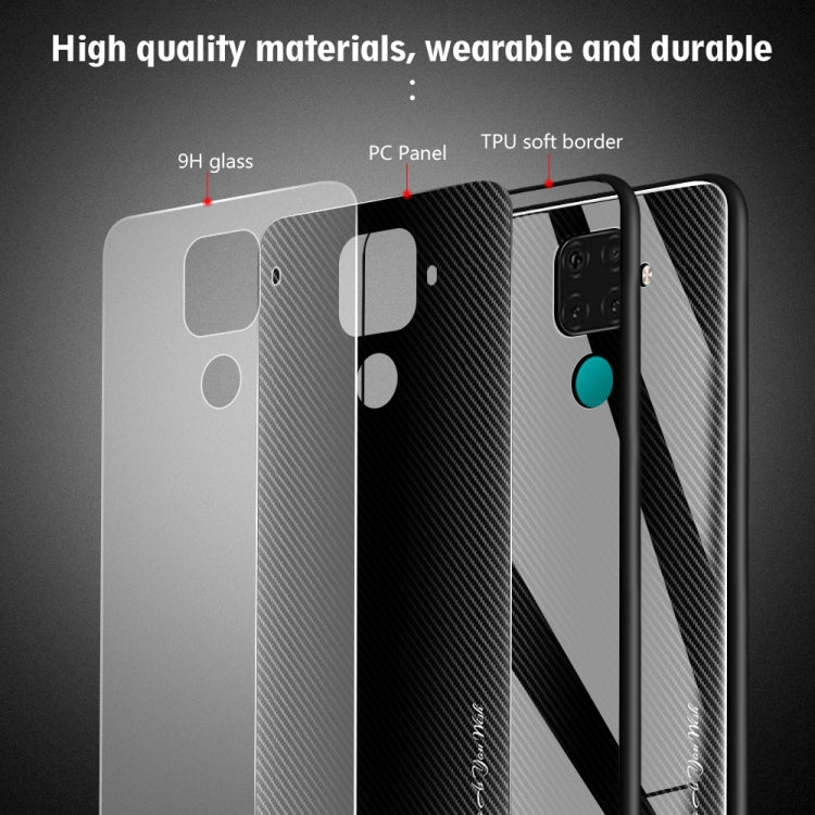 Texture Gradient Glass Protective Case, For Huawei Nova 5i Pro, For Xiaomi Redmi K20 / K20 Pro / 9T, For Xiaomi Redmi Note 7, For Xiaomi CC9 Pro, For Xiaomi 9 SE, For Xiaomi CC9 / A3 Lite