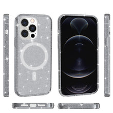 Load image into Gallery viewer, Terminator Style Glitter Powder MagSafe Magnetic Phone Case, For iPhone 13 Pro Max, For iPhone 13 Pro, For iPhone 13, For iPhone 13 mini