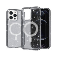 Load image into Gallery viewer, Terminator Style Glitter Powder MagSafe Magnetic Phone Case, For iPhone 13 Pro Max, For iPhone 13 Pro, For iPhone 13, For iPhone 13 mini