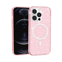 Load image into Gallery viewer, Terminator Style Glitter Powder MagSafe Magnetic Phone Case, For iPhone 13 Pro Max, For iPhone 13 Pro, For iPhone 13, For iPhone 13 mini