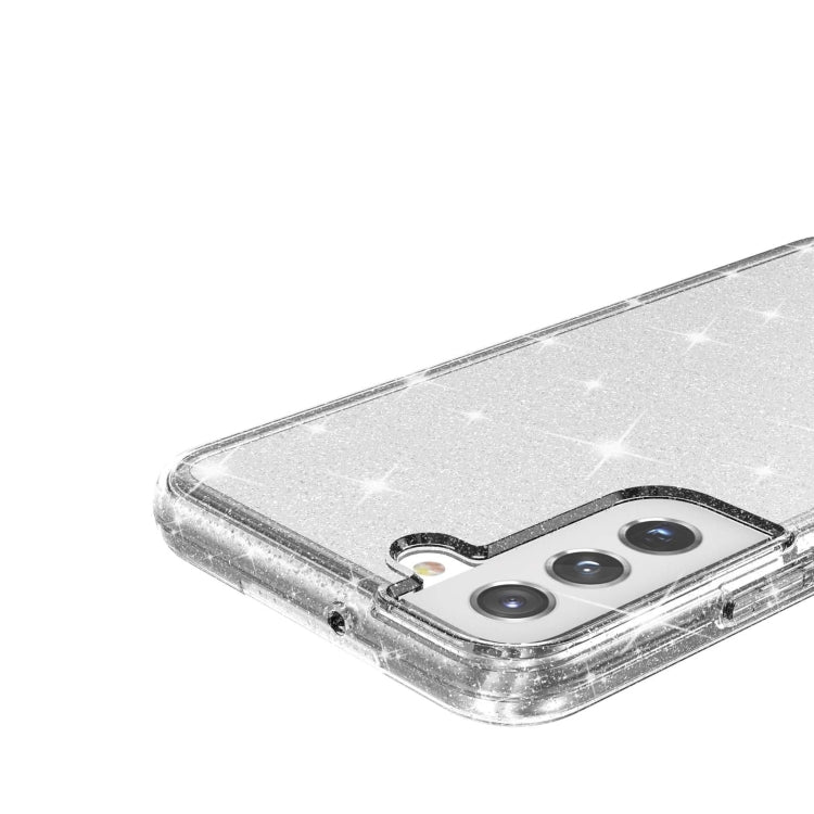 Shockproof Terminator Style Glitter Powder Protective Phone Case, For Samsung Galaxy S22 5G, For Samsung Galaxy S22+ 5G, For Samsung Galaxy S22 Ultra 5G