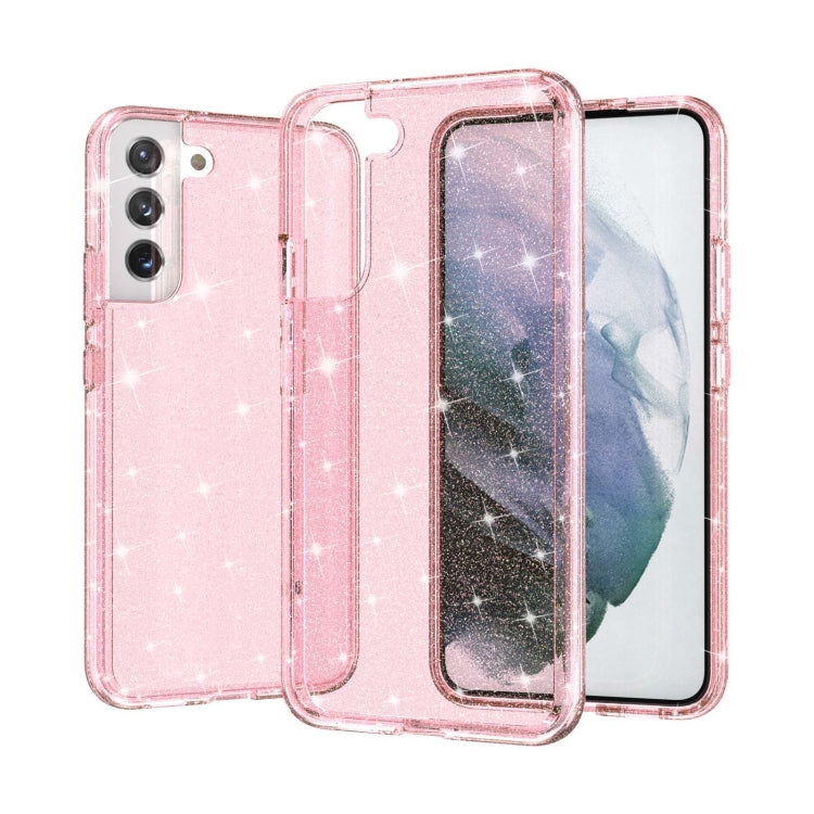 Shockproof Terminator Style Glitter Powder Protective Phone Case, For Samsung Galaxy S22 5G, For Samsung Galaxy S22+ 5G, For Samsung Galaxy S22 Ultra 5G