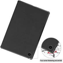 Load image into Gallery viewer, Three-folding Holder Custer Texture Leather Tablet Case, For Samsung Galaxy Tab A8 2021