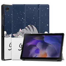 Load image into Gallery viewer, Painted Leather Tablet Case with 3-Fold Holder, For Samsung Galaxy Tab A8 2021