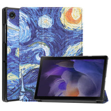 Load image into Gallery viewer, Painted Leather Tablet Case with 3-Fold Holder, For Samsung Galaxy Tab A8 2021