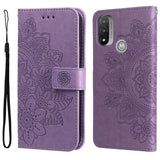 7-petal Flowers Embossing Pattern Horizontal Flip CasePhone Case, For Motorola Moto E20 / E30 / E40, For Samsung Galaxy A03 EU Version, For Samsung Galaxy A03 Global, For Samsung Galaxy A33 5G, For Samsung Galaxy A53 5G