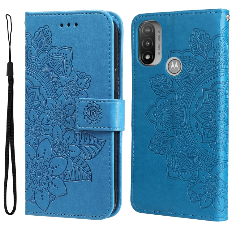 7-petal Flowers Embossing Pattern Horizontal Flip CasePhone Case, For Motorola Moto E20 / E30 / E40, For Samsung Galaxy A03 EU Version, For Samsung Galaxy A03 Global, For Samsung Galaxy A33 5G, For Samsung Galaxy A53 5G