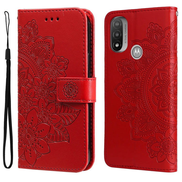 7-petal Flowers Embossing Pattern Horizontal Flip CasePhone Case, For Motorola Moto E20 / E30 / E40, For Samsung Galaxy A03 EU Version, For Samsung Galaxy A03 Global, For Samsung Galaxy A33 5G, For Samsung Galaxy A53 5G