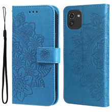Load image into Gallery viewer, 7-petal Flowers Embossing Pattern Horizontal Flip CasePhone Case, For Motorola Moto E20 / E30 / E40, For Samsung Galaxy A03 EU Version, For Samsung Galaxy A03 Global, For Samsung Galaxy A33 5G, For Samsung Galaxy A53 5G