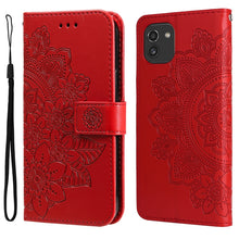 Load image into Gallery viewer, 7-petal Flowers Embossing Pattern Horizontal Flip CasePhone Case, For Motorola Moto E20 / E30 / E40, For Samsung Galaxy A03 EU Version, For Samsung Galaxy A03 Global, For Samsung Galaxy A33 5G, For Samsung Galaxy A53 5G