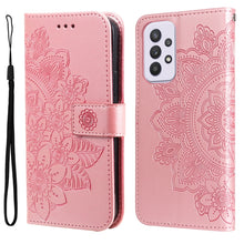 Load image into Gallery viewer, 7-petal Flowers Embossing Pattern Horizontal Flip CasePhone Case, For Motorola Moto E20 / E30 / E40, For Samsung Galaxy A03 EU Version, For Samsung Galaxy A03 Global, For Samsung Galaxy A33 5G, For Samsung Galaxy A53 5G