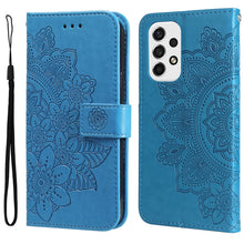 Load image into Gallery viewer, 7-petal Flowers Embossing Pattern Horizontal Flip CasePhone Case, For Motorola Moto E20 / E30 / E40, For Samsung Galaxy A03 EU Version, For Samsung Galaxy A03 Global, For Samsung Galaxy A33 5G, For Samsung Galaxy A53 5G