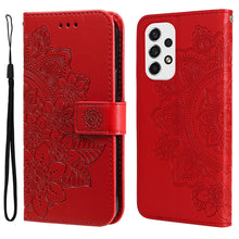 Load image into Gallery viewer, 7-petal Flowers Embossing Pattern Horizontal Flip CasePhone Case, For Motorola Moto E20 / E30 / E40, For Samsung Galaxy A03 EU Version, For Samsung Galaxy A03 Global, For Samsung Galaxy A33 5G, For Samsung Galaxy A53 5G