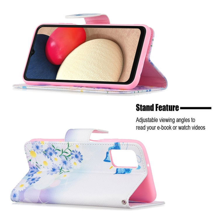 Colored Drawing Leather Phone Case, For Samsung Galaxy A03s 166mm