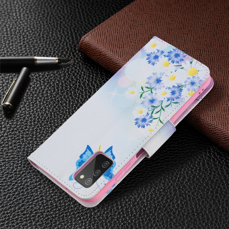 Colored Drawing Leather Phone Case, For Samsung Galaxy A03s 166mm