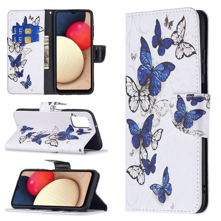 Colored Drawing Leather Phone Case, For Samsung Galaxy A03s 166mm