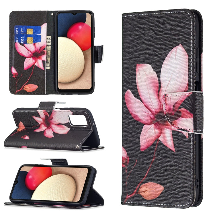 Colored Drawing Leather Phone Case, For Samsung Galaxy A03s 166mm