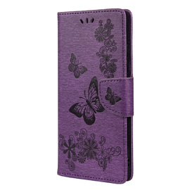 Butterfly Embossed Horizontal Flip Leather Phone Case with Card Slot & Holder, For Samsung Galaxy A33 5G, For Samsung Galaxy A53 5G, For Xiaomi Redmi Note 11 Pro, For Xiaomi Redmi Note 11 5G