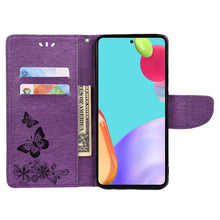 Load image into Gallery viewer, Butterfly Embossed Horizontal Flip Leather Phone Case with Card Slot &amp; Holder, For Samsung Galaxy A33 5G, For Samsung Galaxy A53 5G, For Xiaomi Redmi Note 11 Pro, For Xiaomi Redmi Note 11 5G
