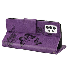 Load image into Gallery viewer, Butterfly Embossed Horizontal Flip Leather Phone Case with Card Slot &amp; Holder, For Samsung Galaxy A33 5G, For Samsung Galaxy A53 5G, For Xiaomi Redmi Note 11 Pro, For Xiaomi Redmi Note 11 5G