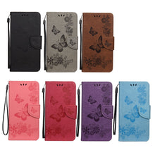 Load image into Gallery viewer, Butterfly Embossed Horizontal Flip Leather Phone Case with Card Slot &amp; Holder, For Samsung Galaxy A33 5G, For Samsung Galaxy A53 5G, For Xiaomi Redmi Note 11 Pro, For Xiaomi Redmi Note 11 5G