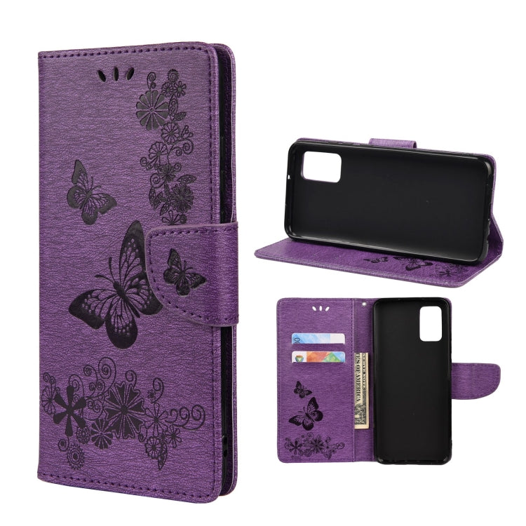 Butterfly Embossed Horizontal Flip Leather Phone Case with Card Slot & Holder, For Samsung Galaxy A33 5G, For Samsung Galaxy A53 5G, For Xiaomi Redmi Note 11 Pro, For Xiaomi Redmi Note 11 5G