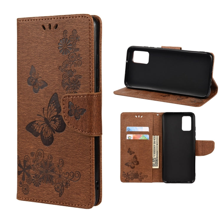 Butterfly Embossed Horizontal Flip Leather Phone Case with Card Slot & Holder, For Samsung Galaxy A33 5G, For Samsung Galaxy A53 5G, For Xiaomi Redmi Note 11 Pro, For Xiaomi Redmi Note 11 5G