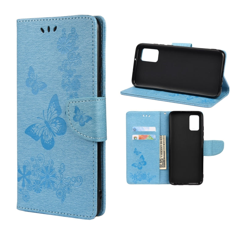 Butterfly Embossed Horizontal Flip Leather Phone Case with Card Slot & Holder, For Samsung Galaxy A33 5G, For Samsung Galaxy A53 5G, For Xiaomi Redmi Note 11 Pro, For Xiaomi Redmi Note 11 5G